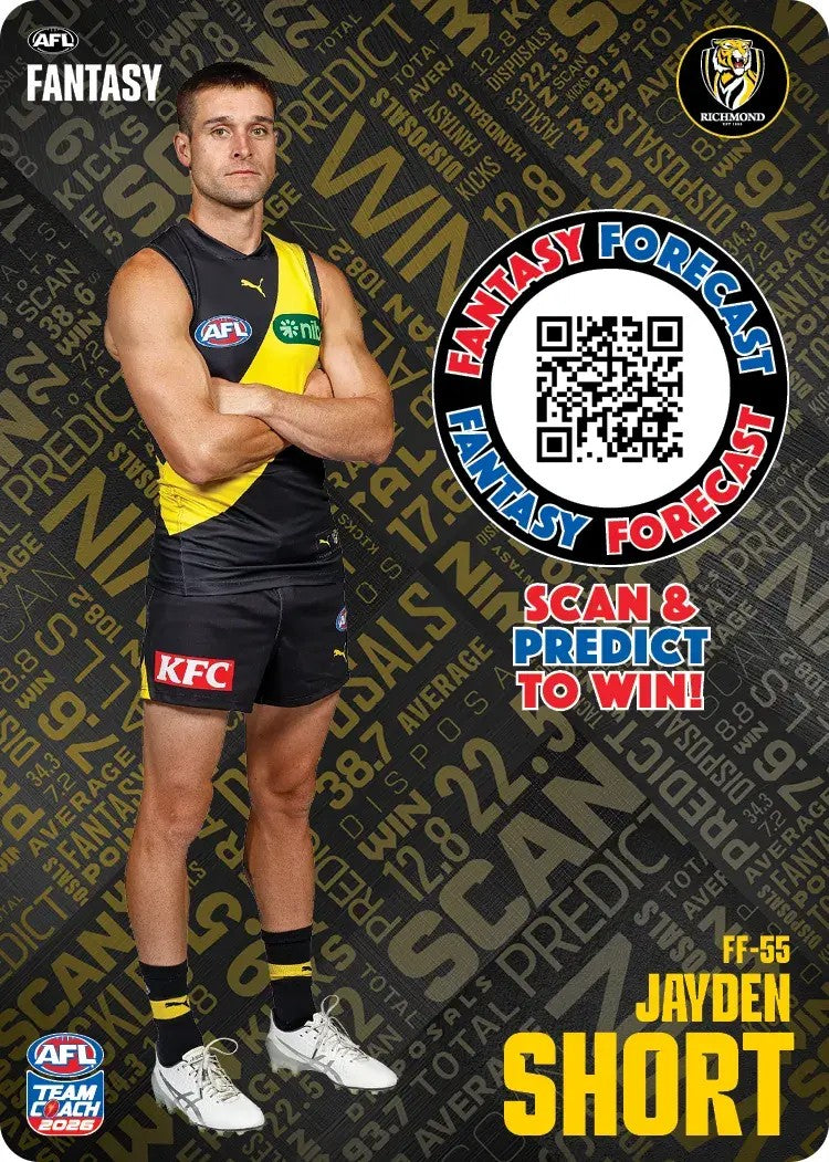 2026 Teamcoach AFL Fantasy Forecast - Cards 1 to 72 - Pick Your Card