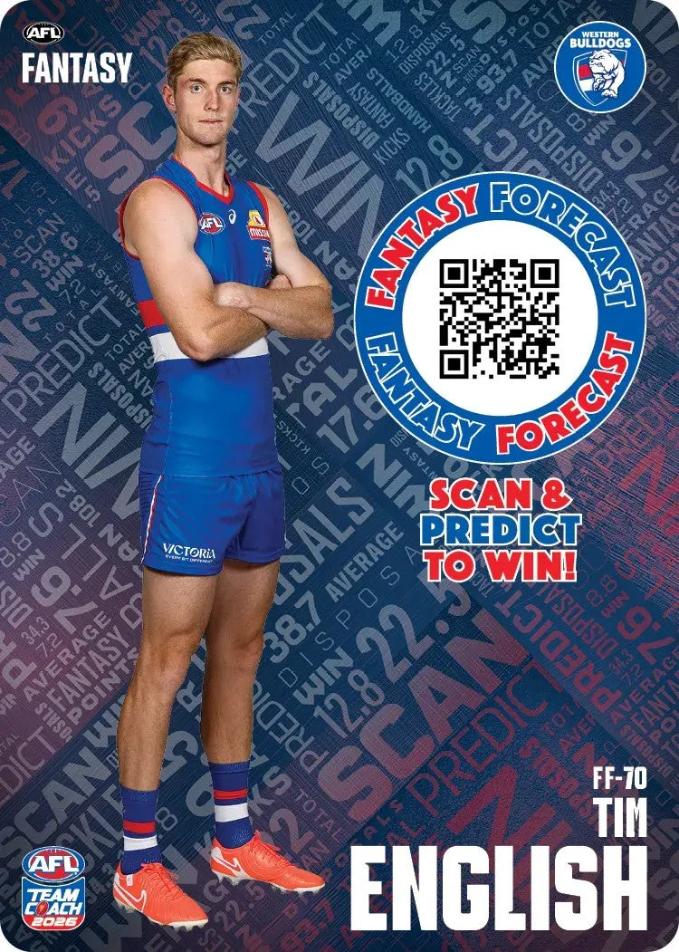 2026 Teamcoach AFL Fantasy Forecast - Cards 1 to 72 - Pick Your Card