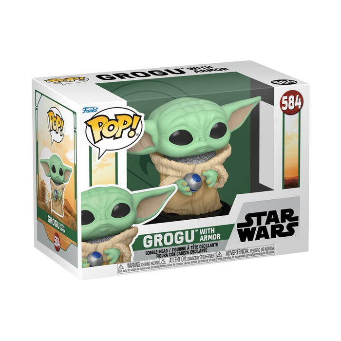 Star Wars: Book of Boba Fett - Grogu with Armor Pop! Vinyl