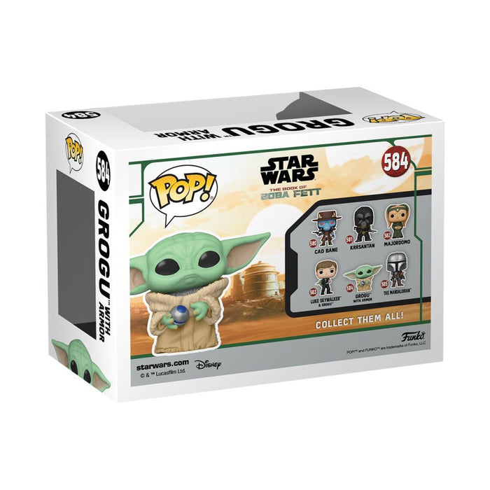 Star Wars: Book of Boba Fett - Grogu with Armor Pop! Vinyl