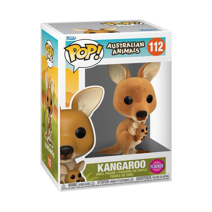 Australian Animals – Kangaroo Flocked Pop! Vinyl