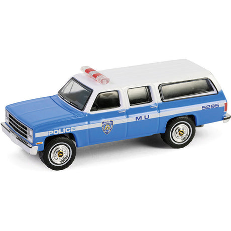 1990 Chevrolet Suburban K2500 Scottsdale, Police Car, Hot Pursuit, 1:64 Scale Diecast Car