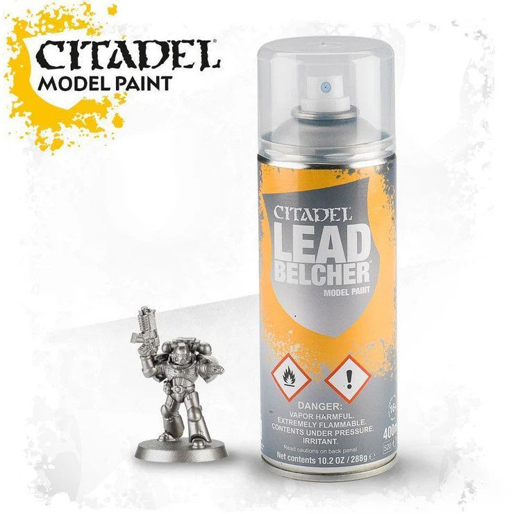 Citadel Colour Spray Paint, Lead Belcher 62-24, 400ml