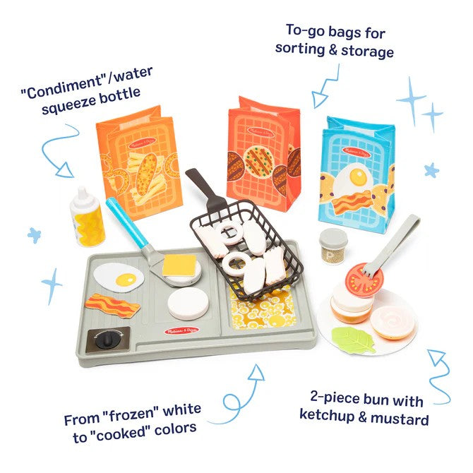 Melissa & Doug - Water WOW! Flip & Fry Grill Play Set