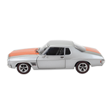 Silver w/Orange Stripe Holden HQ GTS Monaro, 1:24 Scale Diecast