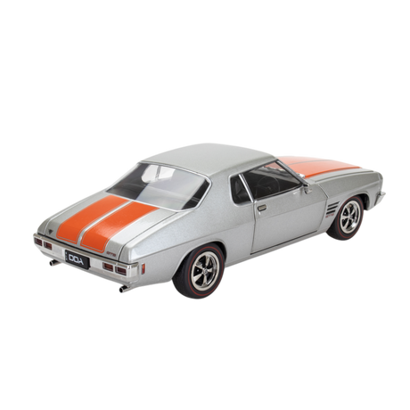 Silver w/Orange Stripe Holden HQ GTS Monaro, 1:24 Scale Diecast