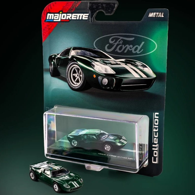 1965 Ford GT40 MK1 - Green - Majorette: Collection Series, 1:64 Scale Diecast Car