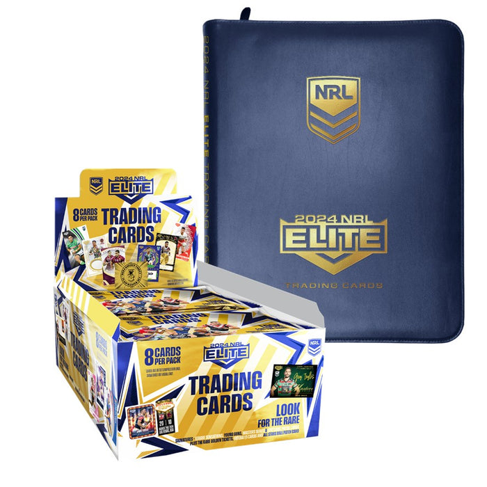 COMBO: 2024 TLA Elite NRL Rugby League BOX & ALBUM