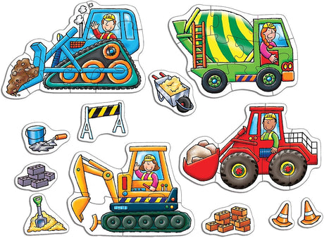 Orchard Jigsaw - Big Wheels, 4 & 8 Piece Puzzles