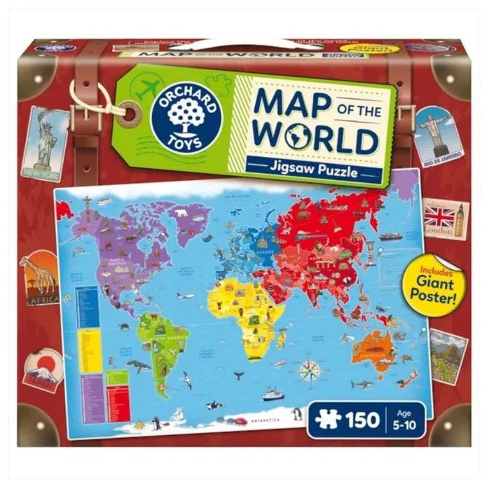 Orchard Toys - Map of the World 150 Piece Jigsaw Puzzle