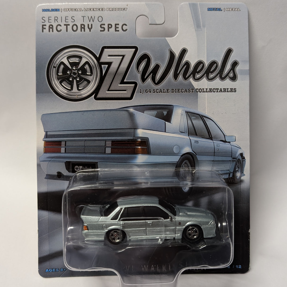 Holden VL Walkinshaw, #6/12, Factory Spec, Oz Wheels Series 2, 1:64 Scale Diecast Car