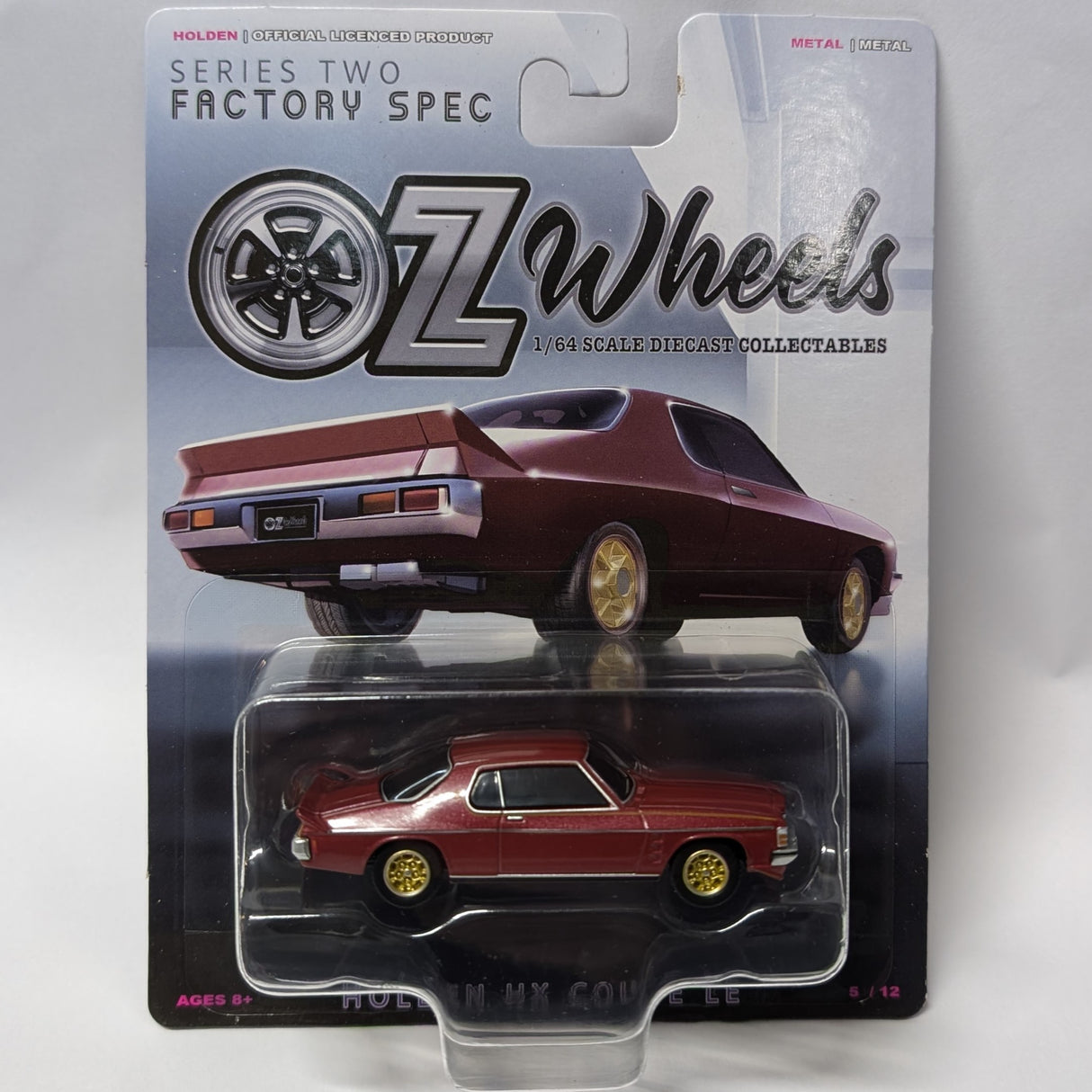 Holden HX Coupe LE, #5/12, Factory Spec, Oz Wheels Series 2, 1:64 Scale Diecast Car