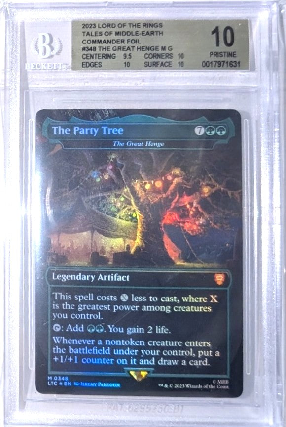 Party Tree, The Great Henge, Commander Foil, 2023 MTG Lord of the Rings Tales of Middle Earth, BGS 10