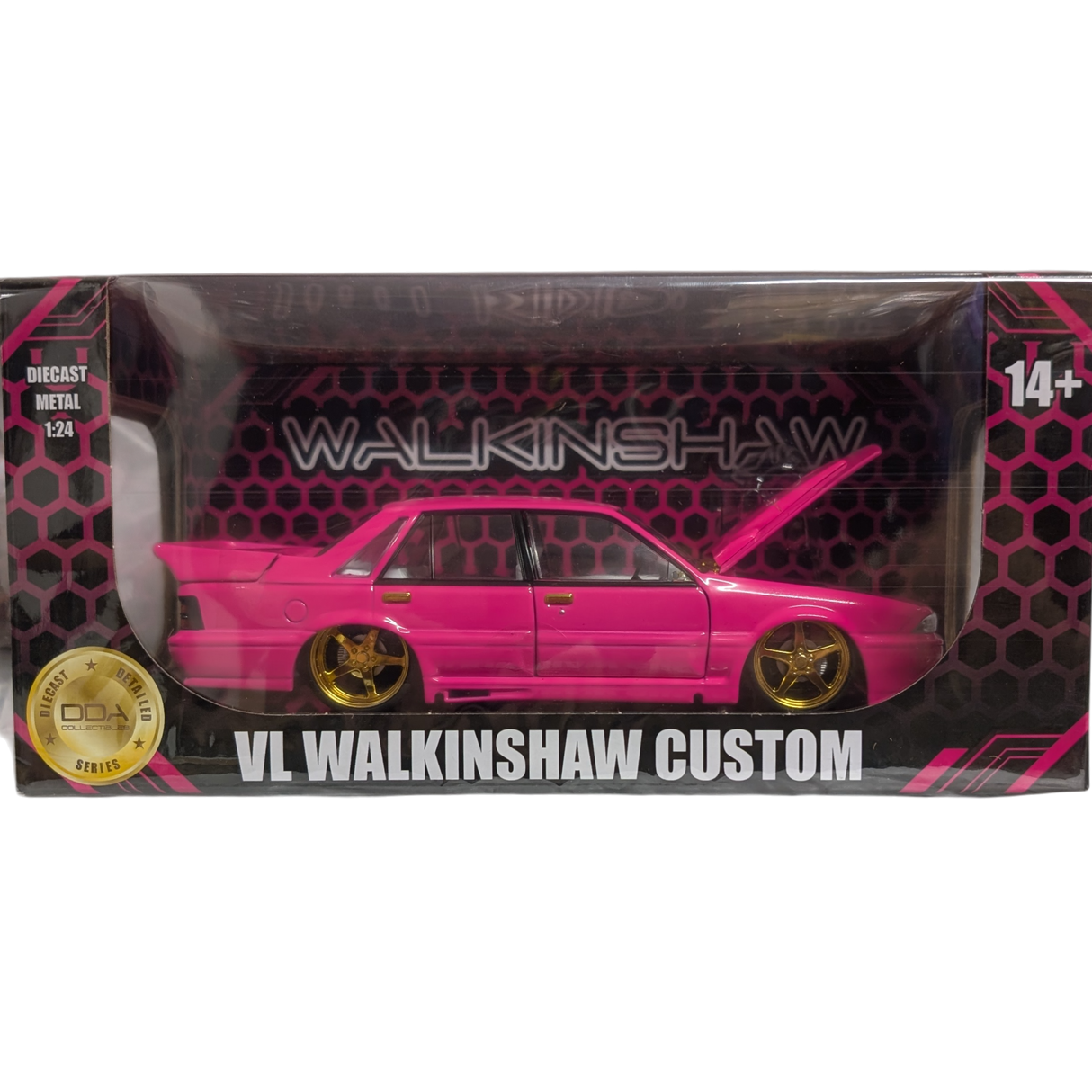 CHASE VERSION: Hot Pink Custom Holden VL Walkinshaw, 1:24 Scale Diecast Car