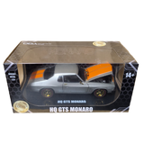 CHASE VERSION: Silver w/Orange Stripe Holden HQ GTS Monaro, 1:24 Scale Diecast