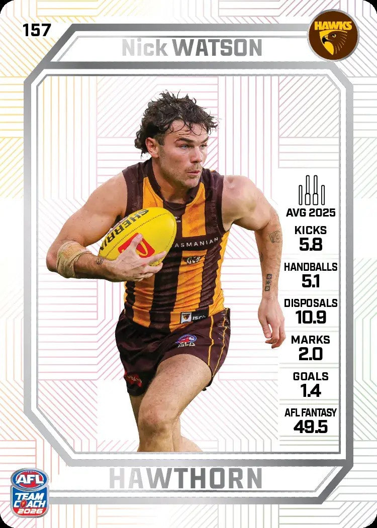 Nick Watson, PEARL Parallel, 2026 Teamcoach AFL