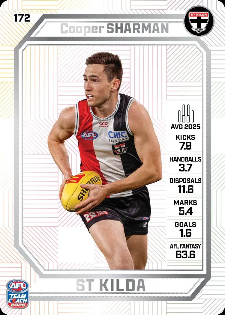 Cooper Sharman, PEARL Parallel, 2026 Teamcoach AFL