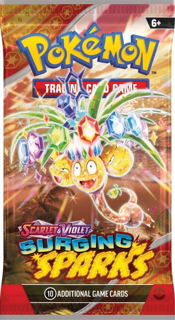 POKÉMON TCG Scarlet & Violet 8 Surging Sparks Booster Pack - MAX 6 PER CUSTOMER