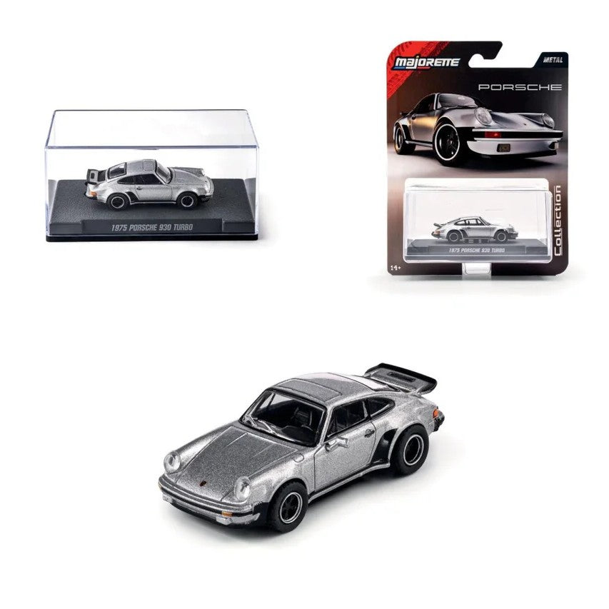 1975 Porsche 911 (930) Turbo - Silver - Majorette: Collection Deluxe, 1:64 Scale Diecast Car