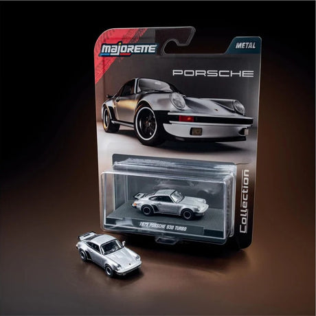1975 Porsche 911 (930) Turbo - Silver - Majorette: Collection Deluxe, 1:64 Scale Diecast Car