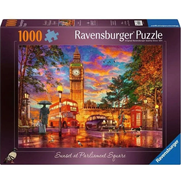 Ravensburger - Sunset at Parliament Square London - 1000 Piece Jigsaw Puzzle