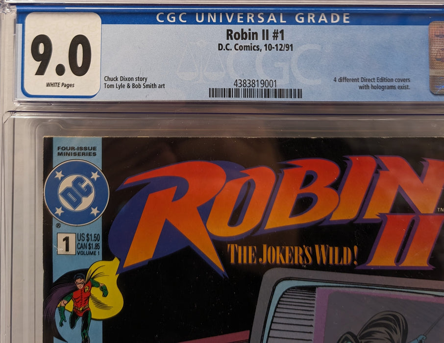 Robin II, The Jokers Wild, #1 Giordano Variant Comic Graded CGC 9.0