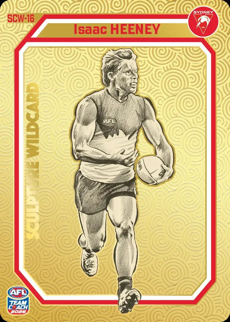 Isaac Heeney, GOLD Sculpture Wildcard, 2026 Teamcoach AFL