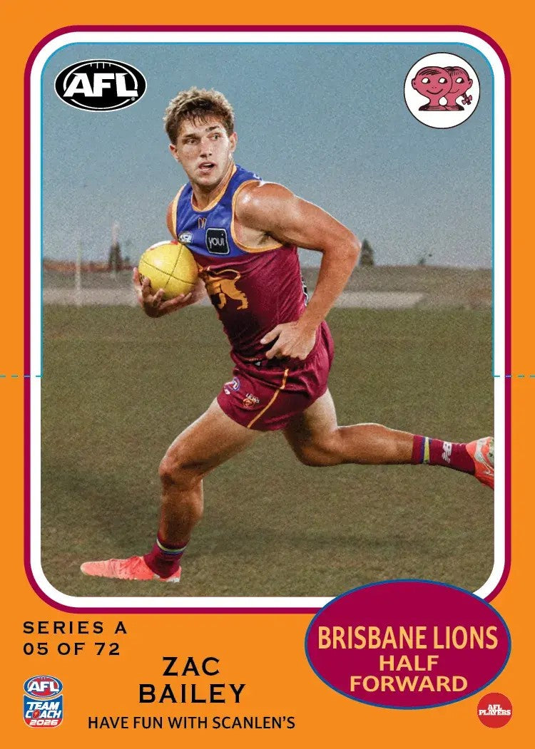 2026 Teamcoach AFL Scanlens Die-Cut - Cards 1 to 72 - Pick Your Card