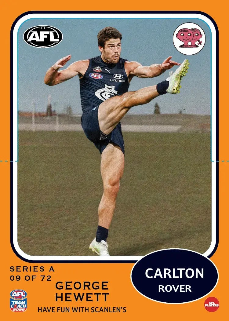 2026 Teamcoach AFL Scanlens Die-Cut - Cards 1 to 72 - Pick Your Card