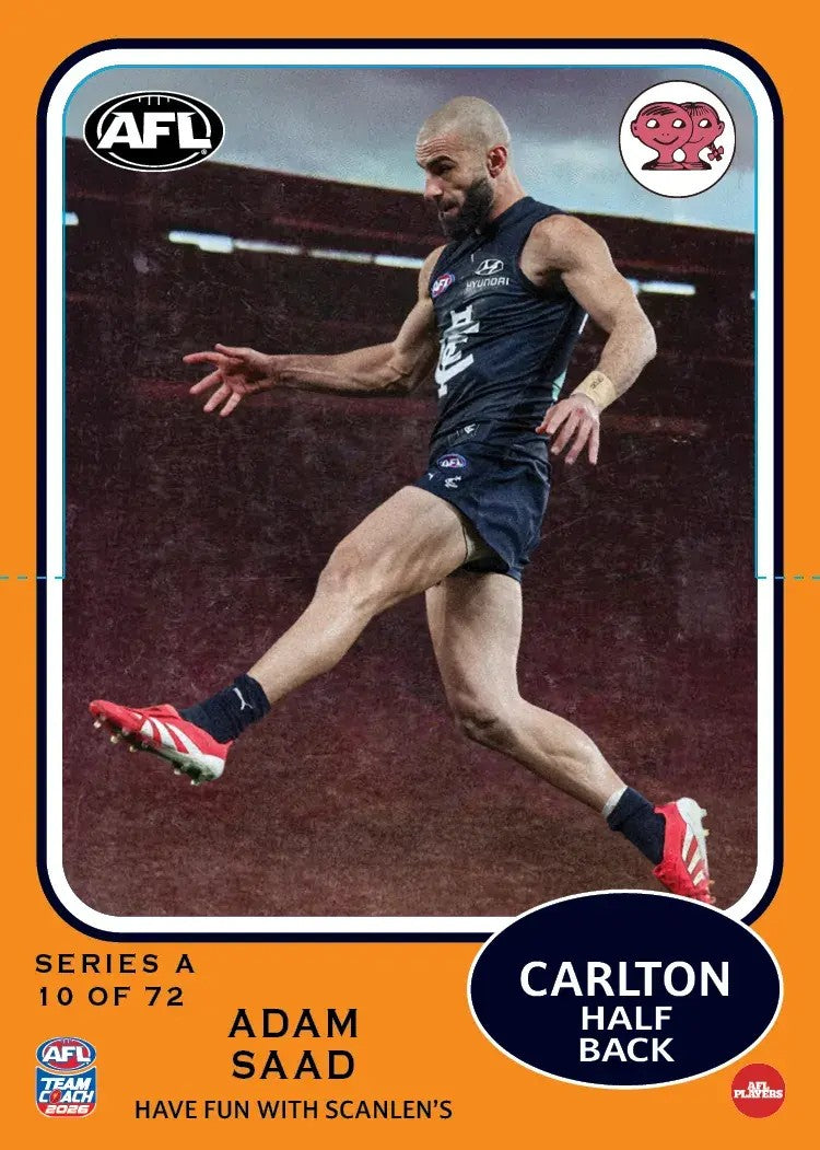 2026 Teamcoach AFL Scanlens Die-Cut - Cards 1 to 72 - Pick Your Card