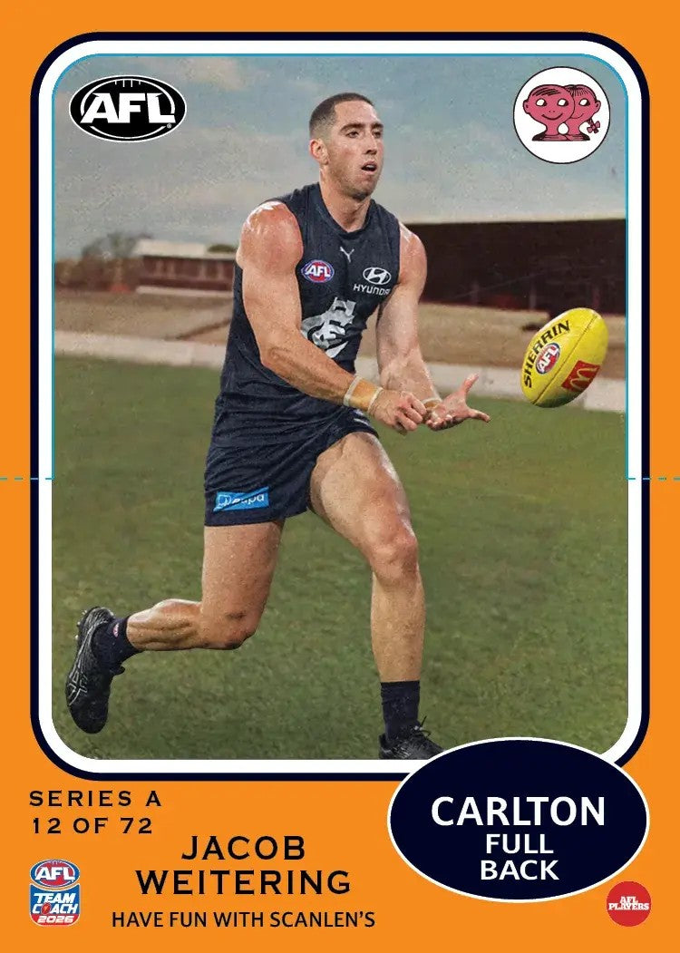 2026 Teamcoach AFL Scanlens Die-Cut - Cards 1 to 72 - Pick Your Card