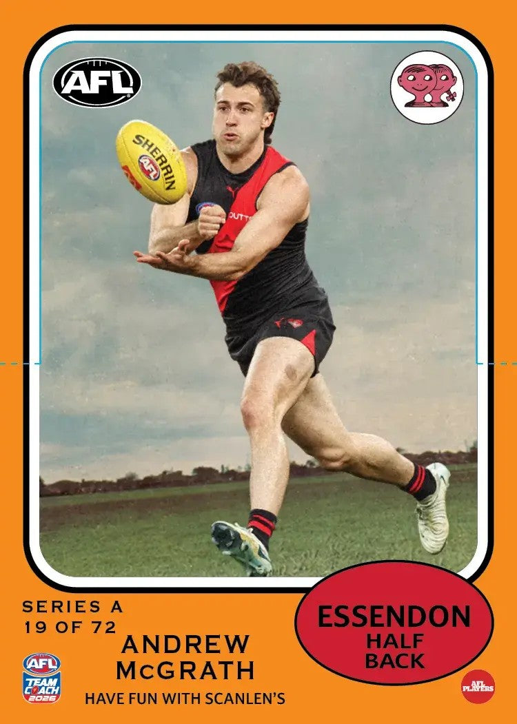 2026 Teamcoach AFL Scanlens Die-Cut - Cards 1 to 72 - Pick Your Card