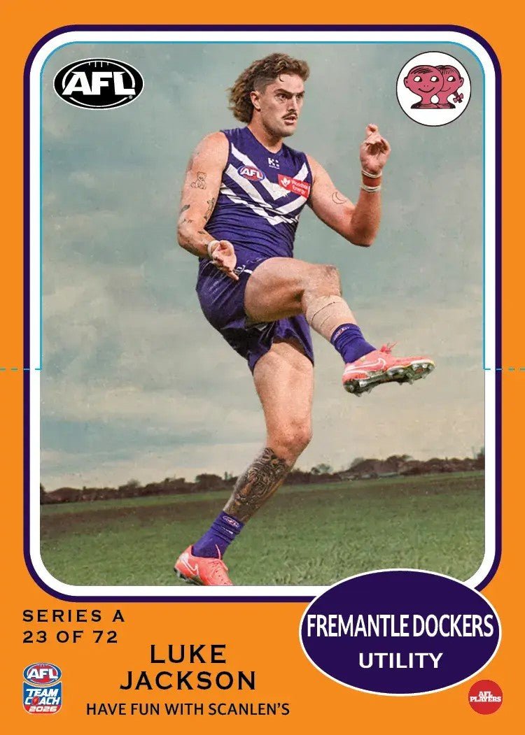 2026 Teamcoach AFL Scanlens Die-Cut - Cards 1 to 72 - Pick Your Card
