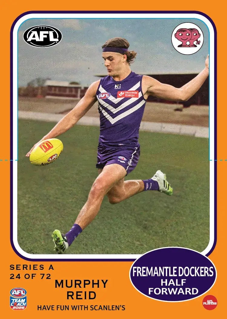 2026 Teamcoach AFL Scanlens Die-Cut - Cards 1 to 72 - Pick Your Card