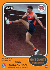 2026 Teamcoach AFL Scanlens Die-Cut - Cards 1 to 72 - Pick Your Card