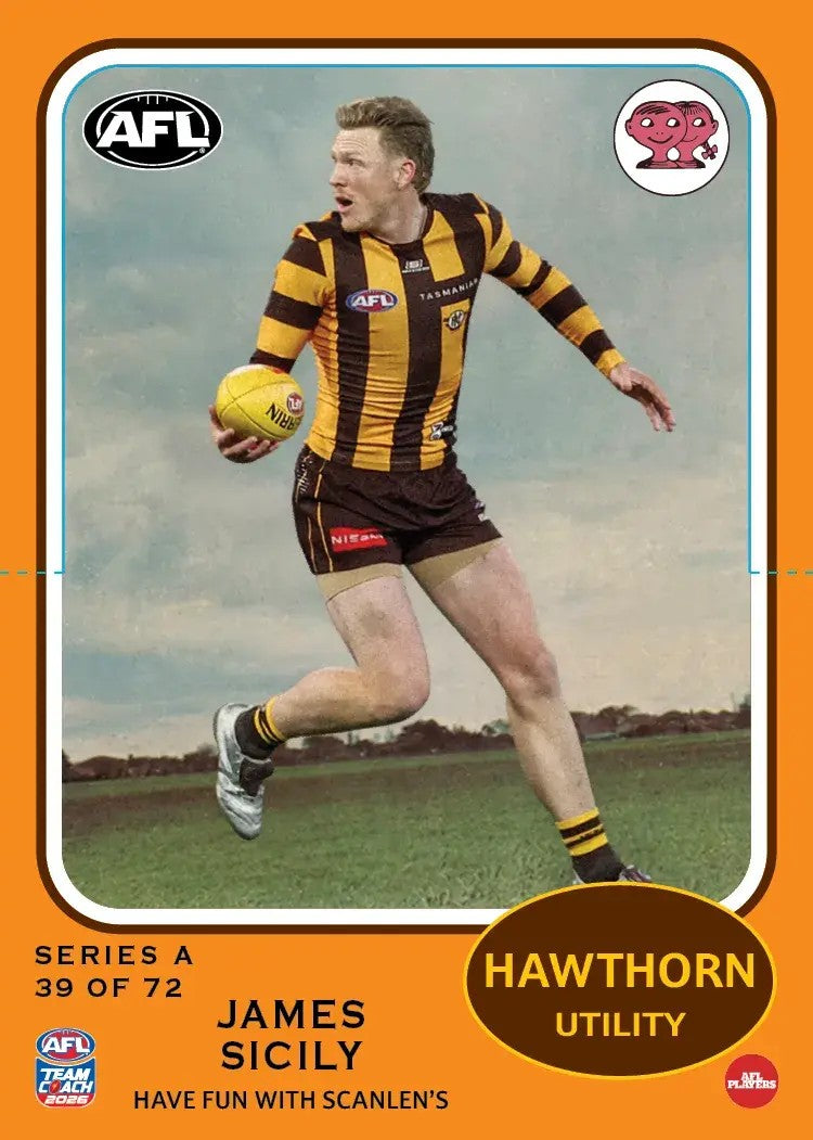 2026 Teamcoach AFL Scanlens Die-Cut - Cards 1 to 72 - Pick Your Card