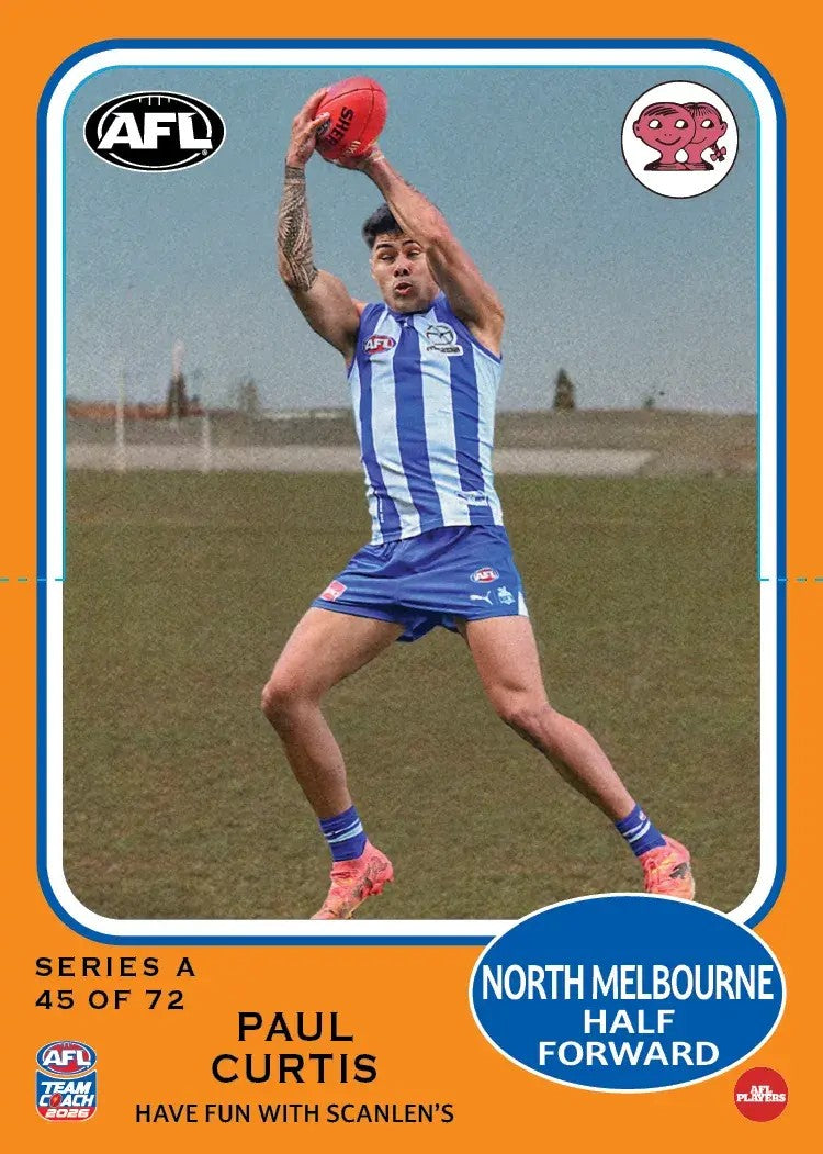 2026 Teamcoach AFL Scanlens Die-Cut - Cards 1 to 72 - Pick Your Card