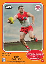 2026 Teamcoach AFL Scanlens Die-Cut - Cards 1 to 72 - Pick Your Card