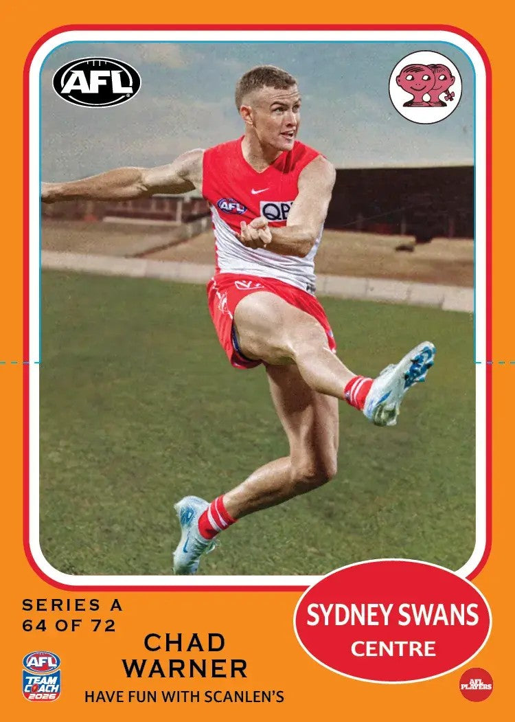 2026 Teamcoach AFL Scanlens Die-Cut - Cards 1 to 72 - Pick Your Card