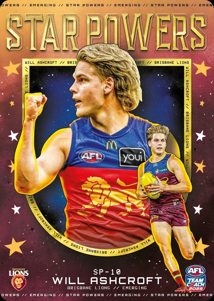 Will Ashcroft, SP-10, TEAM Star Powers, 2025 Teamcoach AFL