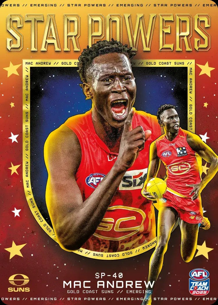 Mac Andrew, SP-40, TEAM Star Powers, 2025 Teamcoach AFL