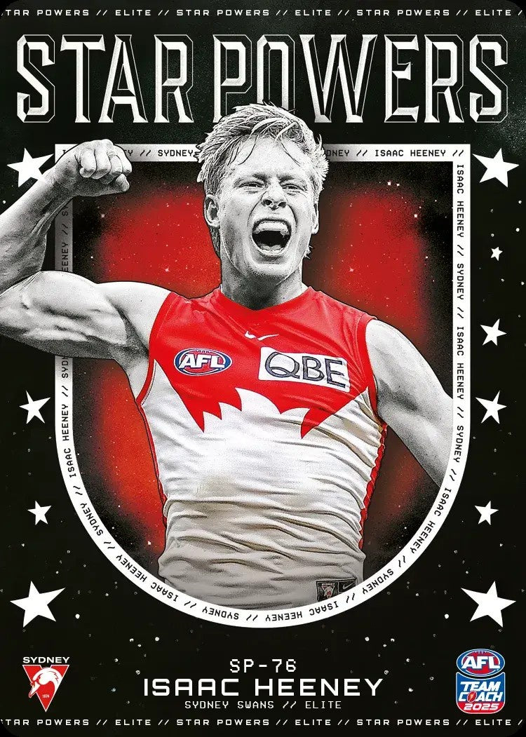 Isaac Heeney, SP-76, Star Powers, 2025 Teamcoach AFL