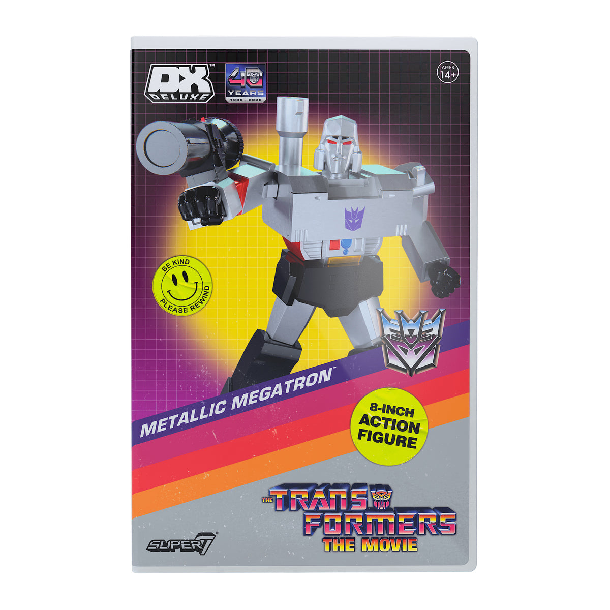 Transformers (1986) – Megatron Metallic Deluxe 8" Scale Action Figure