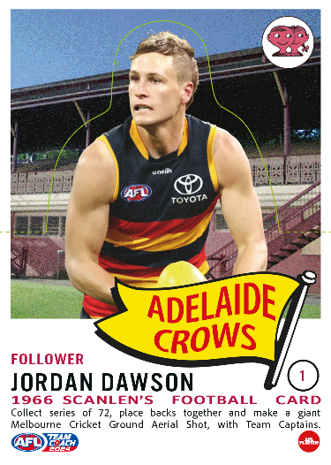 2024 Teamcoach AFL Scanlens Die-Cut - Cards 1 to 72 - Pick Your Card