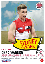 2024 Teamcoach AFL Scanlens Die-Cut - Cards 1 to 72 - Pick Your Card