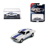 1965 Shelby Mustang GT350 - White w/Blue Stripes - Majorette: Collection, 1:64 Scale Diecast Car