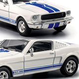 1965 Shelby Mustang GT350 - White w/Blue Stripes - Majorette: Collection, 1:64 Scale Diecast Car