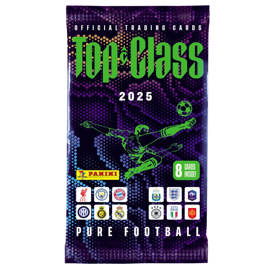 2025 Panini Top Class Soccer Trading Cards Booster Pack