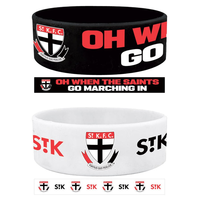 St Kilda Saints Set of 2 Wrist Bands