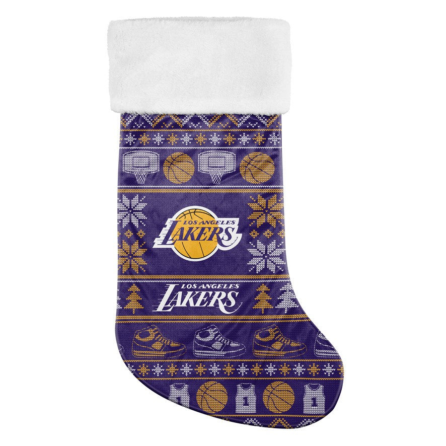 LOS ANGELES LAKERS JUMBO CHRISTMAS STOCKING